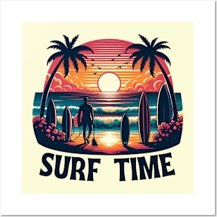 Surfing Surf time Posters and Art